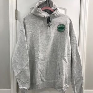 Prince Men's Gray Logo Hoodie L New